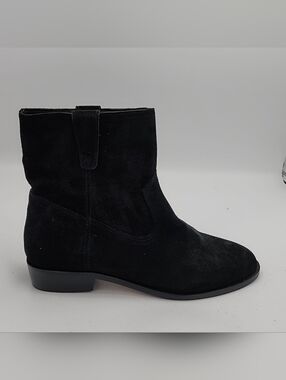 REBECCA MINKOFF Black Suede Ankle Boots, size 6.5